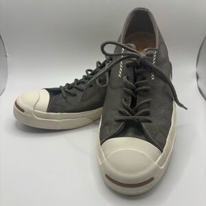 Converse Jack Purcell Brown Leather and Cream Soles Sneakers Men’s 8 Women’s 9.5